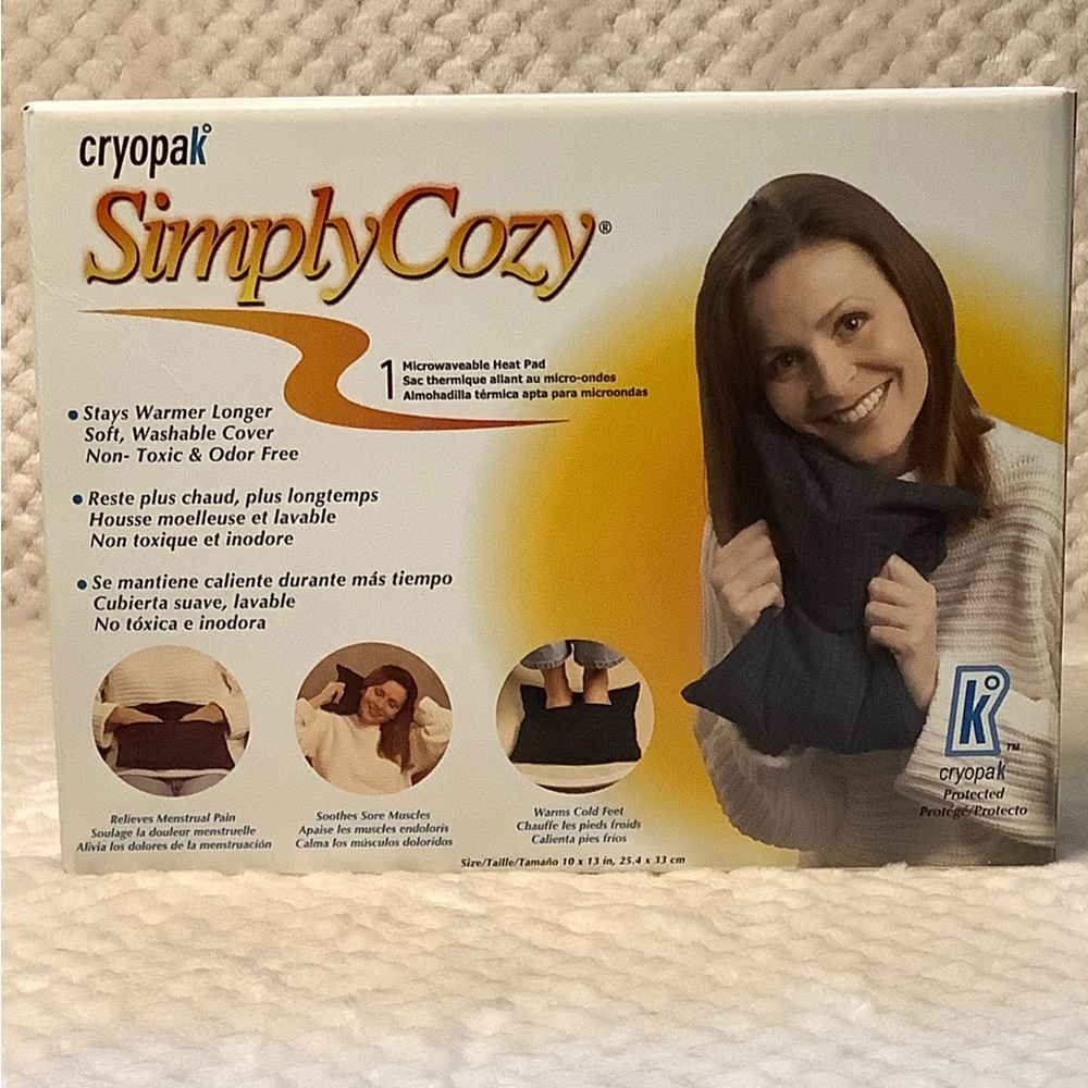 Cryopak Simply Cozy Microwavable Heat Pack with Washable Tartan Cover